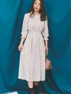 【S】ノエラ　ペアフラワー切替ワンピース Noela ノエラ ワンピース