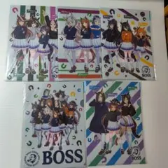 ウマ娘 BOSS コラボ クリアファイル 全５種セットのサムネイル
