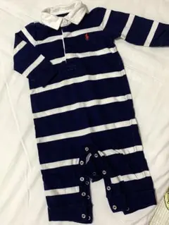 ラルフローレンRalph Lauren　ストライプロンパース　70