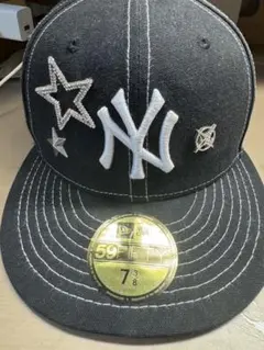 New Era 59FIFTY ブラックキャップ 7 3/8