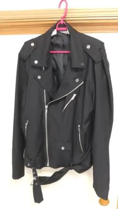 ZARA MAN ダブルライダースジャケット ブラック Lサイズのサムネイル