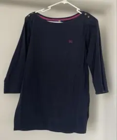 値下げ⭐︎Burberry Blue Label ネイビー 長袖 Tシャツ カットのサムネイル