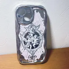 iPhone15 ケース ミラー ピンク flowerknows風