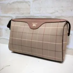 ★Burberry【バーバリー】セカンドバッグ/クラッチバッグ チェック柄 希少