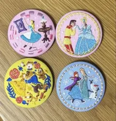 Disney Characters 刺繍缶バッジビスケット