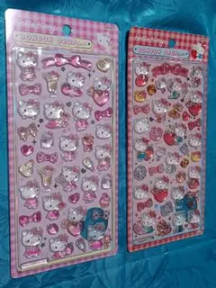 ハローキティ ボンボンドロップ シール 2種キティちゃんサンリオ　キティ　ピンク
