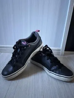 PUMA ブラック ピンク スニーカー　23.5cm