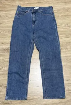 H＆M ストレートデニムパンツ　ジーンズ　レディース　40 ブルー