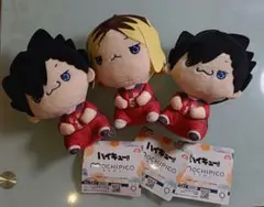 ハイキュー!! 黒尾鉄朗×２　孤爪研磨　もちぴこぬいぐるみ
