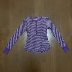 ヘンリーネックTシャツ 長袖 ボーダー スリムフィット L.L.Bean