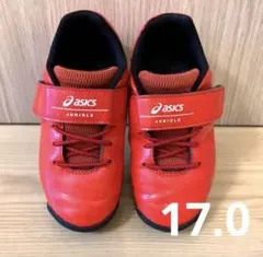 17.0cm アシックス ジュニオーレ トレーニングシューズ 赤 JUNIOLE