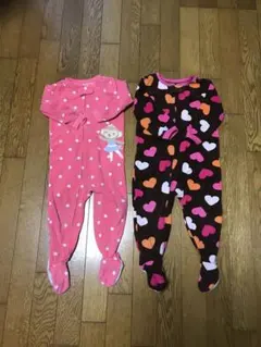 フリース　パジャマ　ワンピース　2枚セット