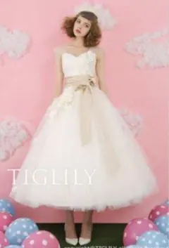 TIGILILY フラワー装飾 ウェディングドレス　演奏会ドレス　文化祭ドレス