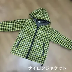 ナイロンジャケット　ウインドブレーカー 100cm ブラックチェックのサムネイル