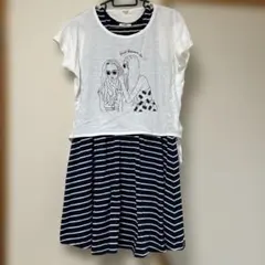 HONEYS　Tシャツ＆ノースリーブワンピースセット　Mサイズ