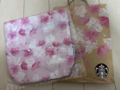 STARBUCKS　SAKURA2019 TO GO プリントバッグ　紙バッグ付
