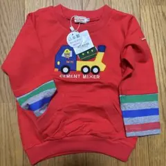 MIKI HOUSE トレーナー スウェット　100男の子　赤　新品　パーカー