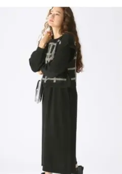 ベスト ロングワンピース