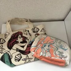 ディズニー　リトルマーメイド アリエル　まとめ売り　トートバッグ　ポーチ