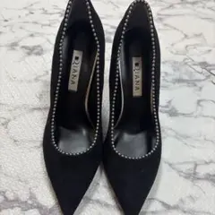 Diana ビジュー付き ブラック ハイヒール