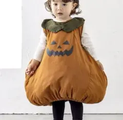 スリーコインズ　カボチャ衣装：80～100cm／ハロウィン