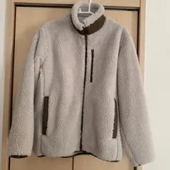 新品 ユニクロ フリースジャケット ベージュ Lサイズ