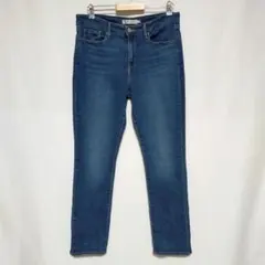 リーバイス デニムパンツ XL ストレート ストレッチ 無地 藍 綿