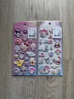 サンリオ ジュエルマシュマロステッカー マジカルジュエリー コスメ 2枚セット