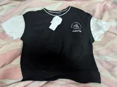 しまむら　フェイク　ベスト　半袖Tシャツ 150cm 新品未使用タグ付き