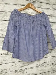 ザラウーマン　オフショナルストライプブラウス　サイズXS