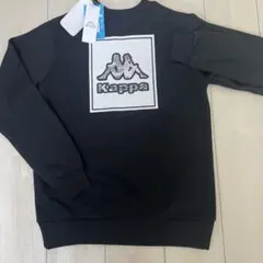 Kappa ブラック バックプリントスウェット トレーナー　UVカット加工のサムネイル
