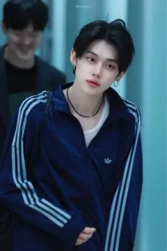 ヨンジュン着用adidas ベッケンバウアー トラックジャケットネイビー