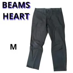 美品 BEAMS HEART グレー ベージュ スリムフィットカジュアルパンツのサムネイル