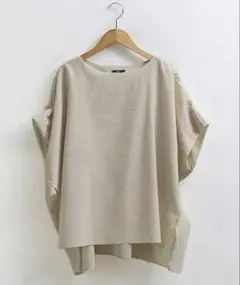 AMELYサイドスリットドルマンスリーブプルオーバー
