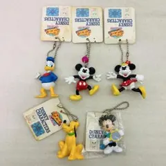 【5種セット★未使用】ディズニーキャラクター キーホルダー Disney セガ