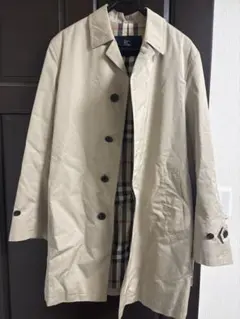 Burberry ステンカラーコート ベージュ チェック柄