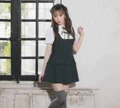 リリーエミュリーダブルリボンバルーンプリーツOP