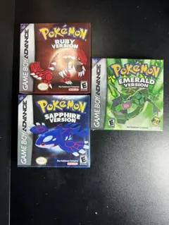 GAME BOY ADVANCE ルビー　サファイア　エメラルド　英語版　未開封