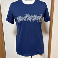 Whole Earth ネイビー 半袖Tシャツ　レディースのサムネイル
