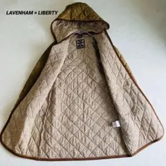 未使用級☆ラベンハム×リバティ キルティングコート 36 イギリス製 花柄