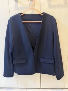 エヌナチュラルビューティーベーシック　ノーカラージャケット