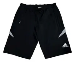adidas climalite ワンポイントロゴ ブラック ハーフパンツ