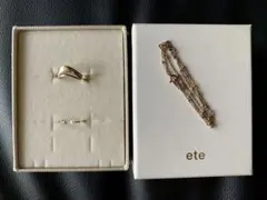 ete デイアップ ネックレス/リングカフ/イヤーカフ セット