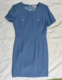 Aylesbury アリスバーリー　東京スタイル　ひざ丈ワンピース　水色　9号