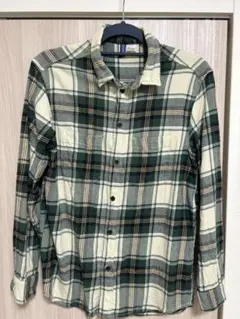 H&M ネルシャツ グリーンチェック Sサイズ