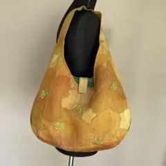 帯リメイク　ワンショルダーバッグ手刺繍