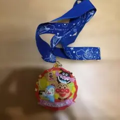 アンパンマン ラバーメダル ストラップ付き キーホルダー よくがんばりました
