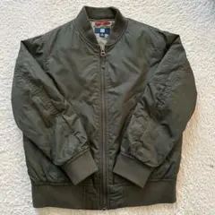 UNIQLO ユニクロ ブルゾン カーキ 120 ベビーキッズ MA-1