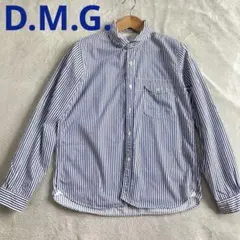 D.M.G. ドミンゴ ラウンドカラー ストライプシャツ 日本製のサムネイル