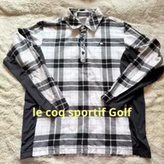 ルコック　le coq sportif GOLF ポロシャツ　チェック柄長袖